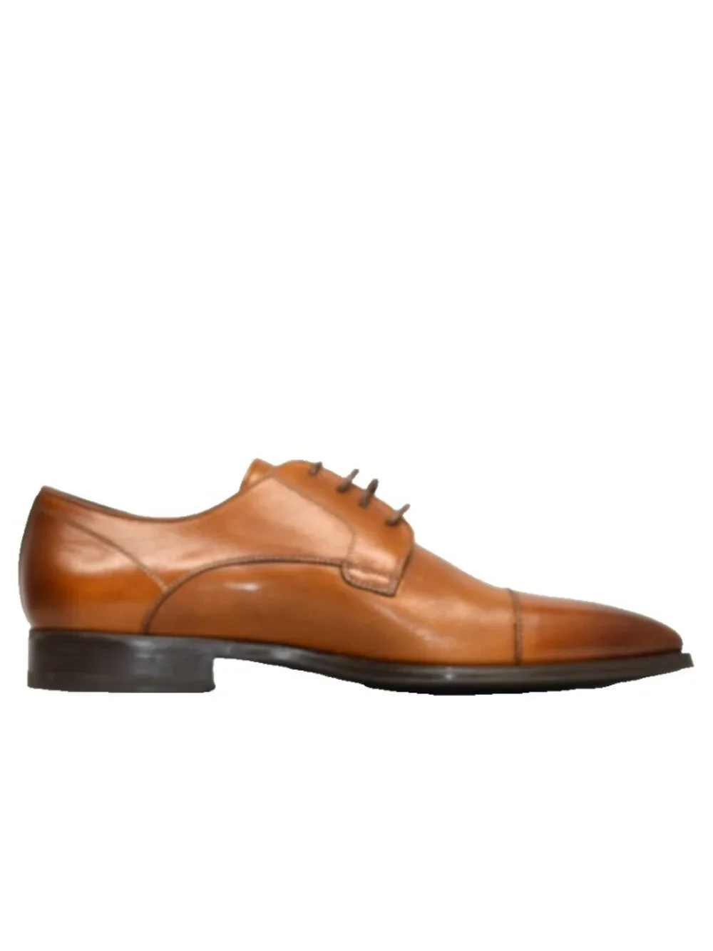 New! Magnanni Samson Burnished Cap Toe Derby Cognac 9.5M US 23475 42.5 EU DD543